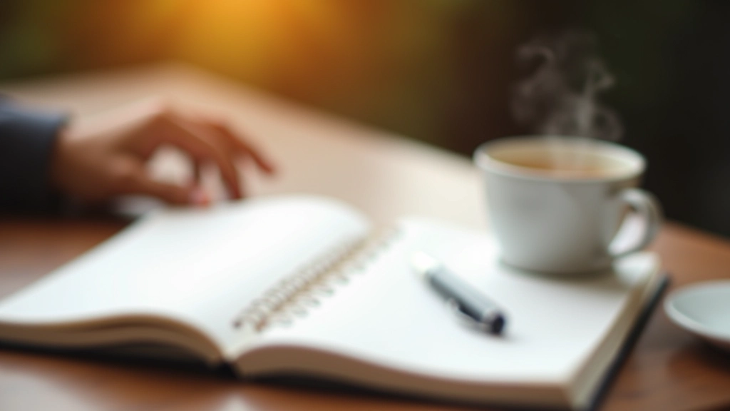 Open notebook with handwritten budget notes and expense calculations on wooden desk